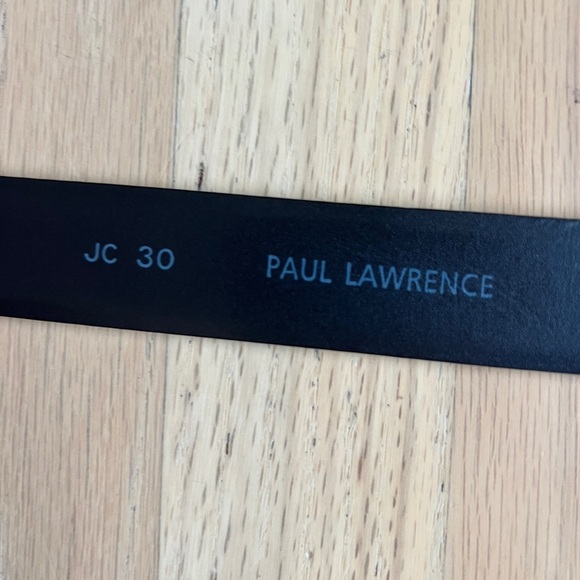 Paul Lawrence Genuine Brown Leather Belt 30 Waist Made in Italy Metal Buckle - Picture 4 of 7